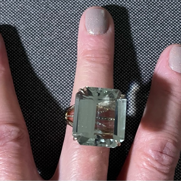 H. Stern Star Collection, 18K Rose Gold, Diamonds, Green Prasiolite Quartz! - Picture 3 of 12